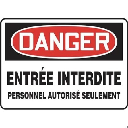 Accuform OSHA DANGER SAFETY SIGN DO NOT FRMADM156XP FRMADM156XP